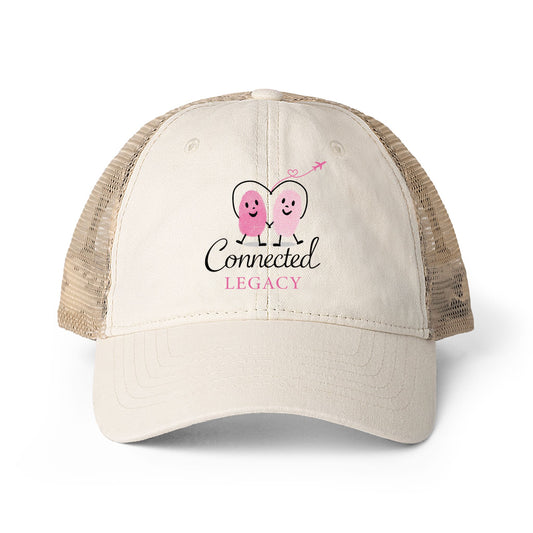 Connected Legacy Washed Mesh Back Ponytail Slit/Snap Cap