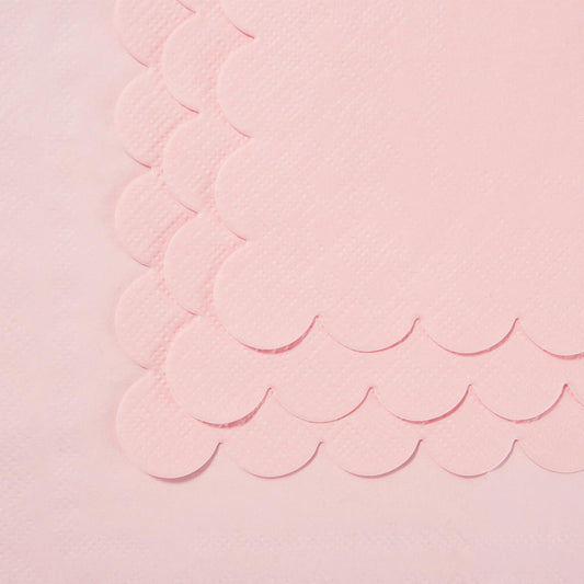 Scalloped Edged Dessert Napkins-5" x 5"-100 Pack