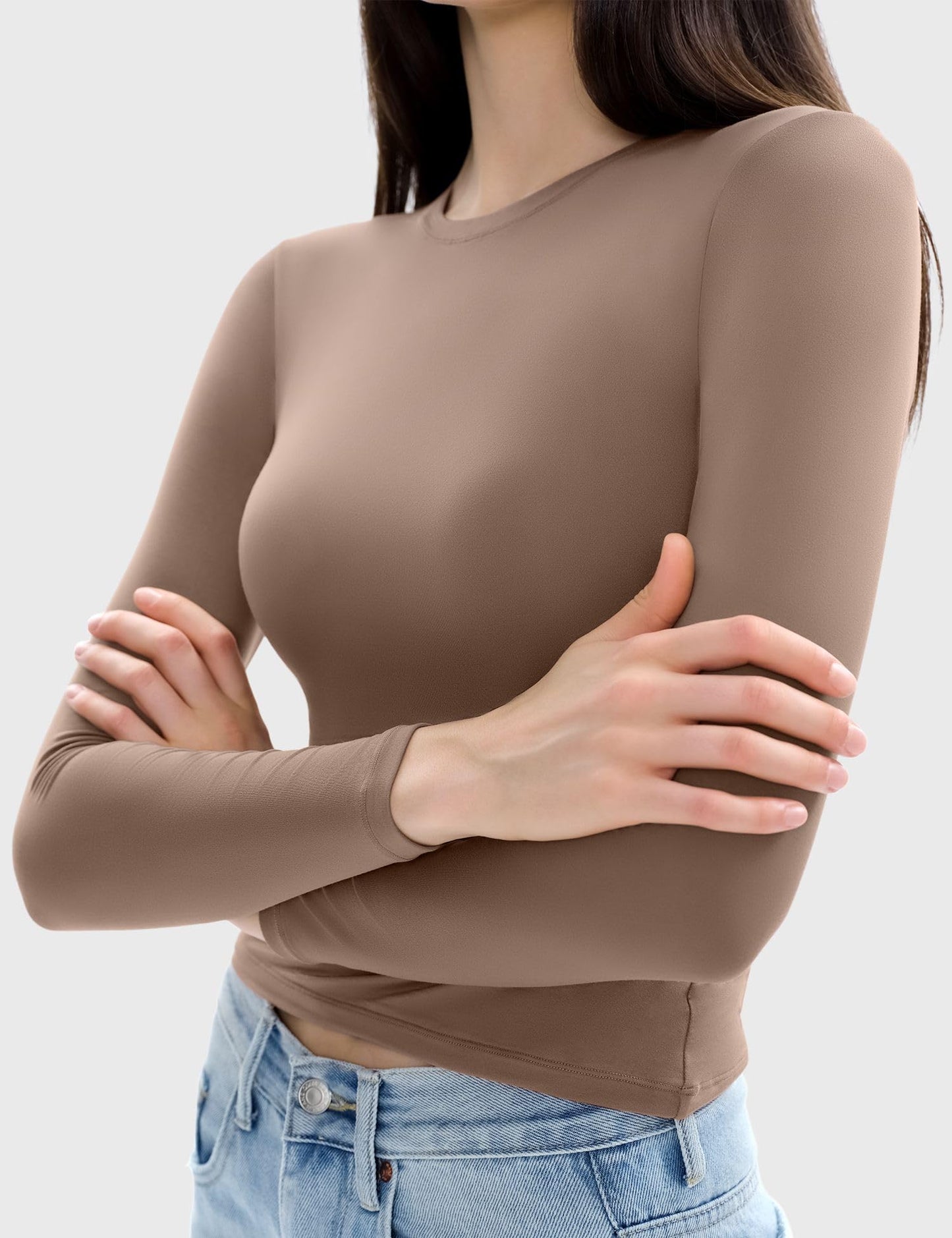 Long Sleeve Shirts ,Crew Neck Tight Slim Fit,