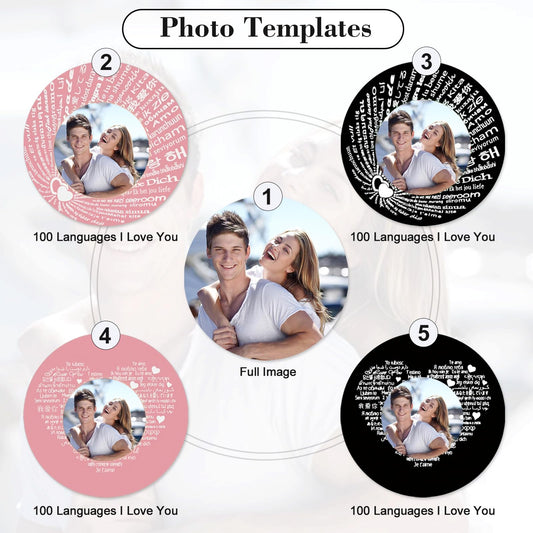 Fincekoom Custom Bracelet with Picture Inside,Projection Picture Bracelet Personalized Photo,Customized Photo Bracelets Gifts Memorial Gifts for Couples/Women/Men