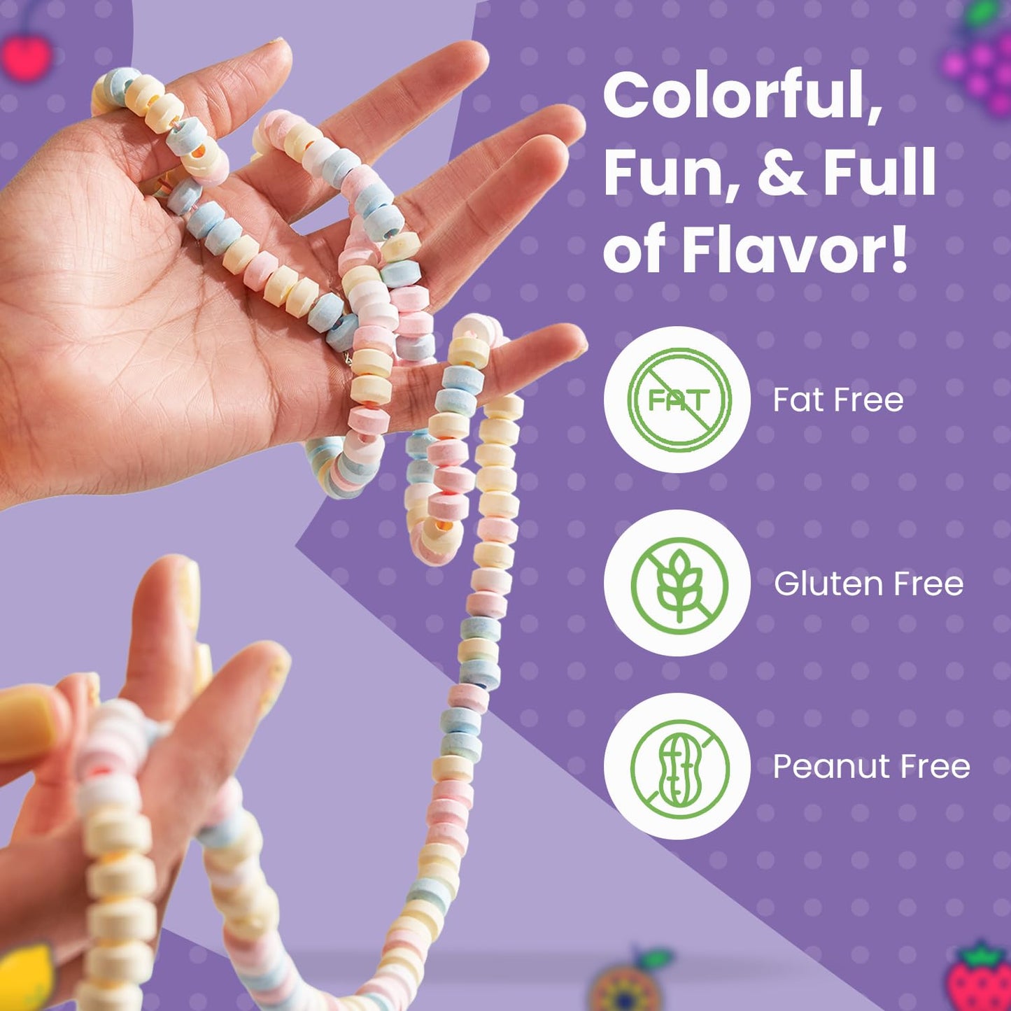 Smarties Candy Necklace - Candy Box - 24 Count