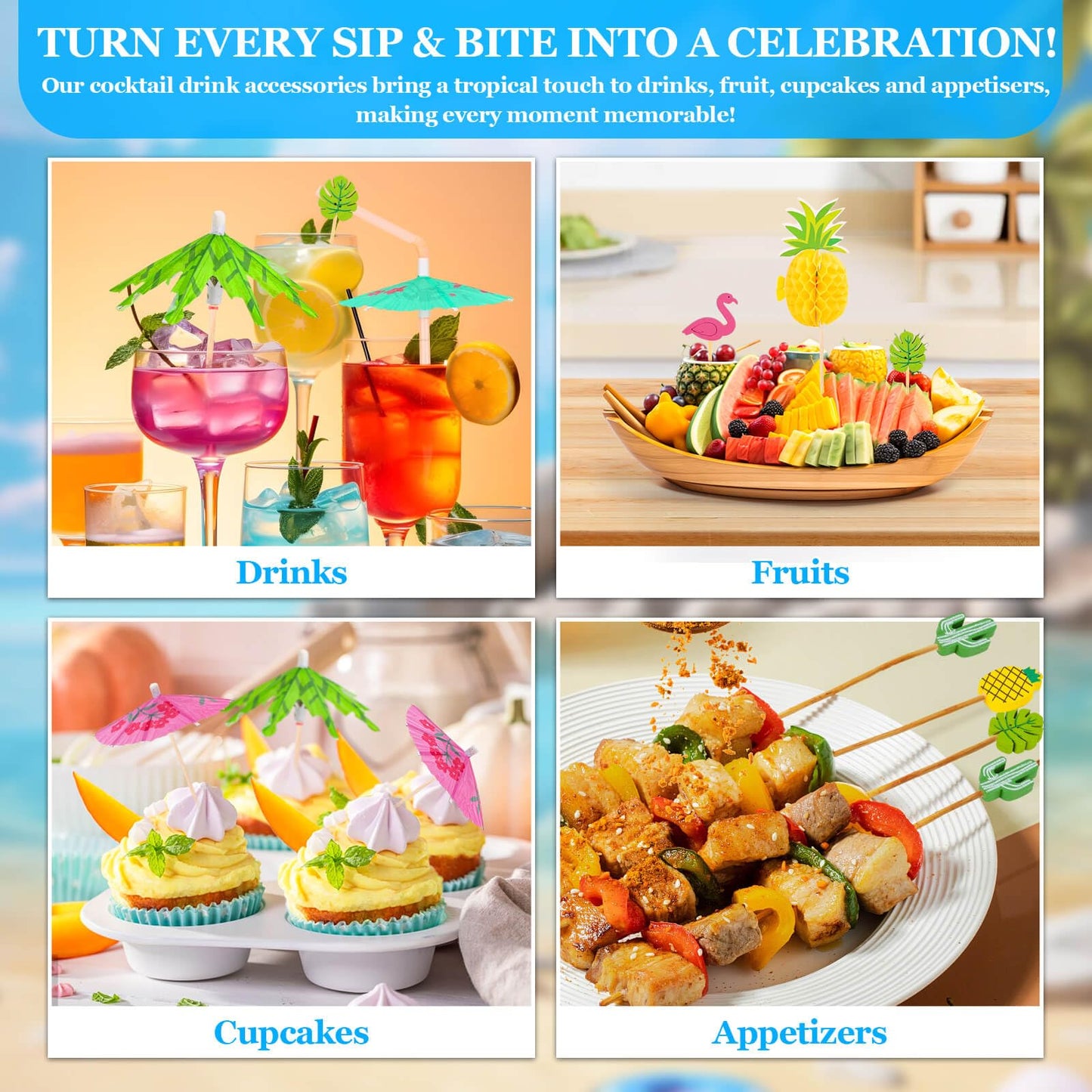 180PCS Cocktail Drink Accessories