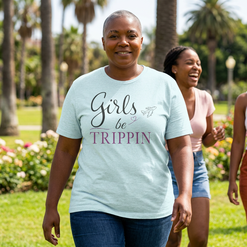 Girls Be Trippin T Shirt | Cute Girls Trip Shirt & Travel Outfit Tee