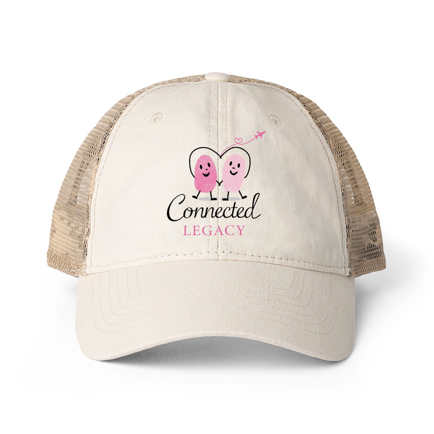 Connected Legacy Washed Mesh Back Ponytail Slit/Snap Cap
