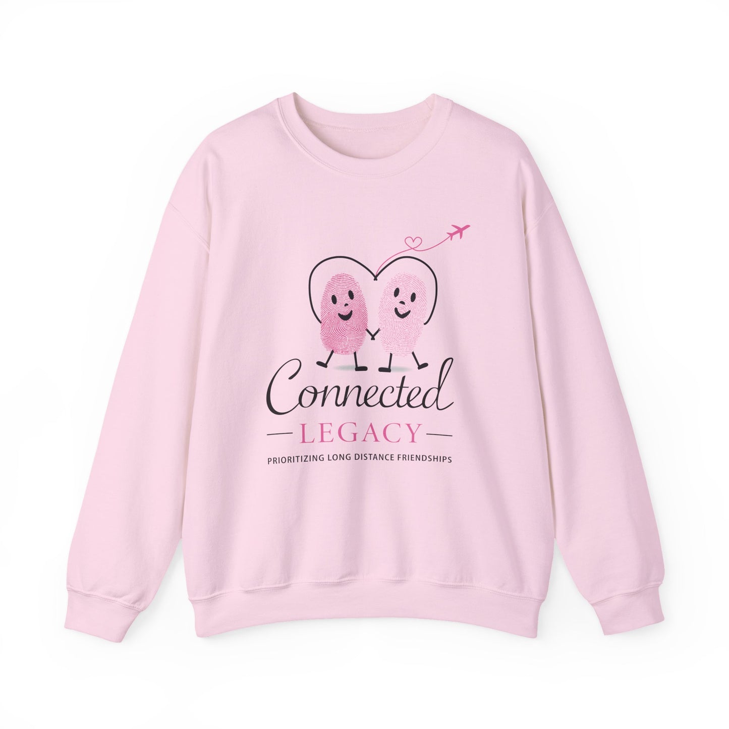 Connected Legacy Crewneck Sweatshirt | Minimal Logo Cozy Sweatshirt
