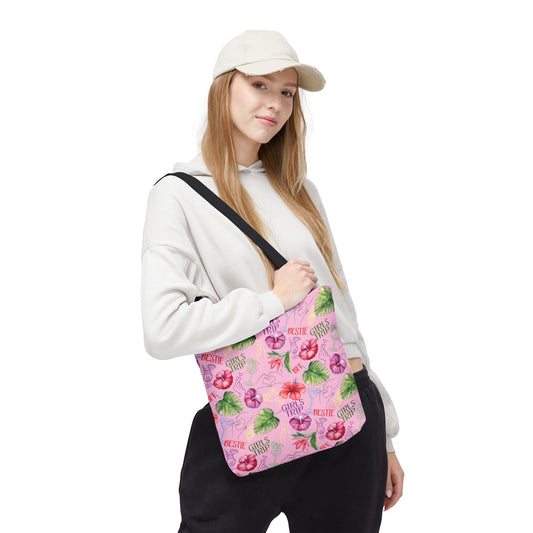 Girls Trip Floral Pattern Tote Bag