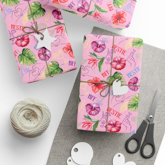Bestie Wrapping Paper | Cute Best Friend Gift Wrap