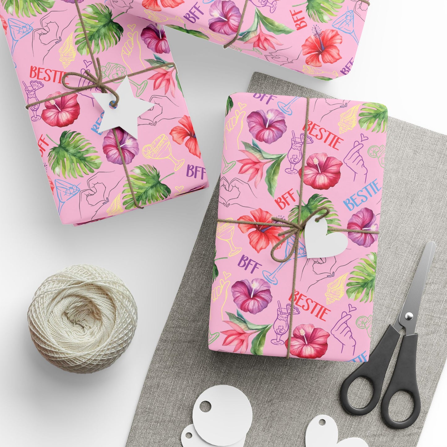Bestie Wrapping Paper | Cute Best Friend Gift Wrap