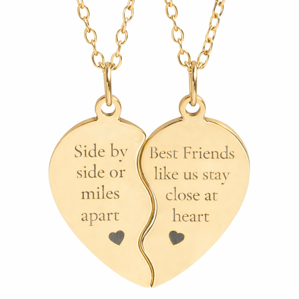 Best Friend Heart Necklace Set | Breakable BFF Jewelry Gift