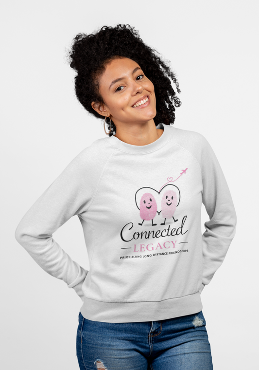 Connected Legacy Crewneck Sweatshirt | Minimal Logo Cozy Sweatshirt