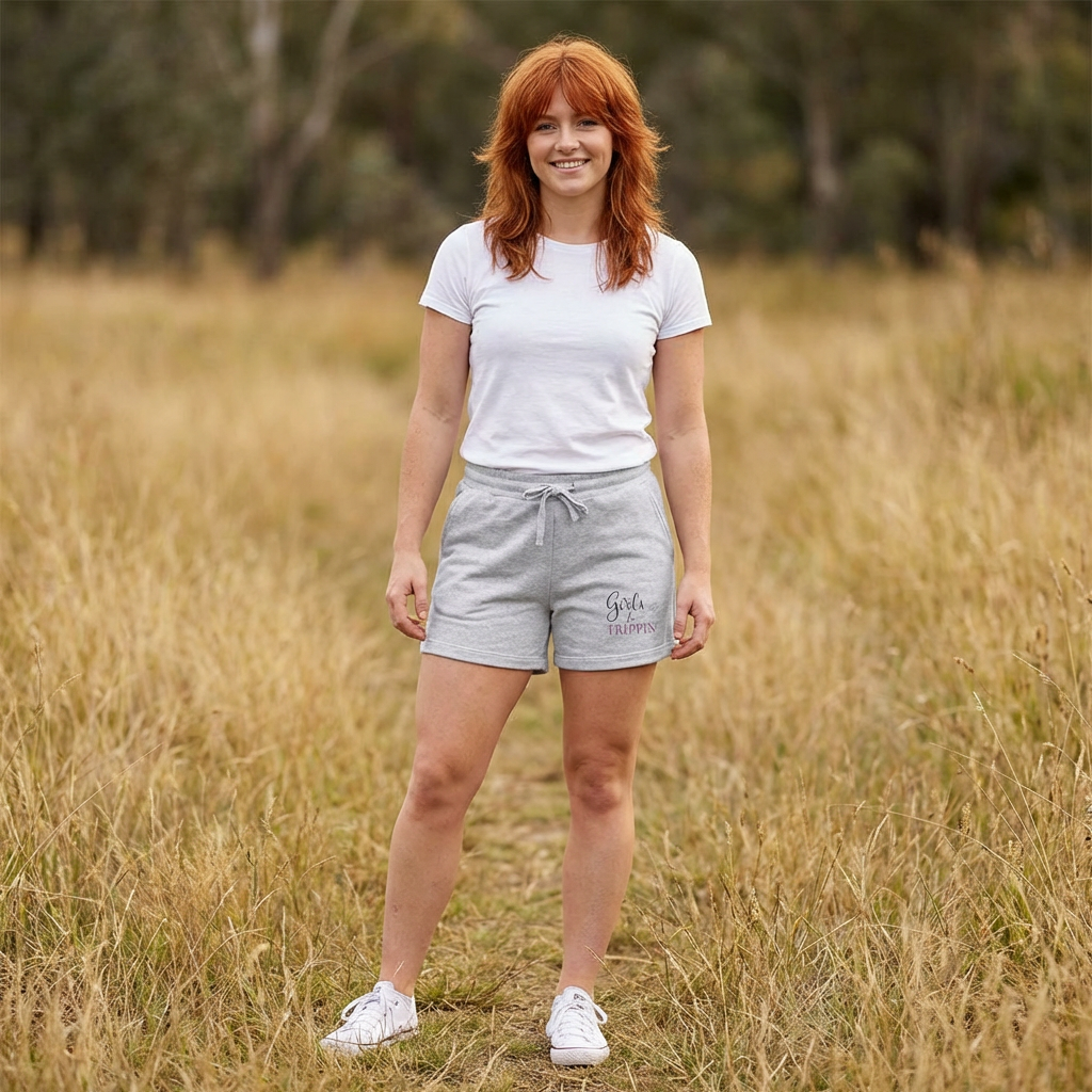 Girls Be Trippin Lounge Shorts | Cute Travel Shorts for Girls Trips