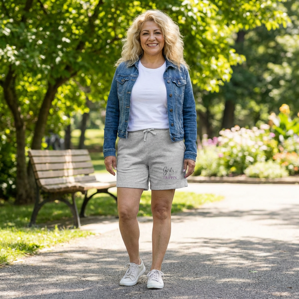 Girls Be Trippin Lounge Shorts | Cute Travel Shorts for Girls Trips