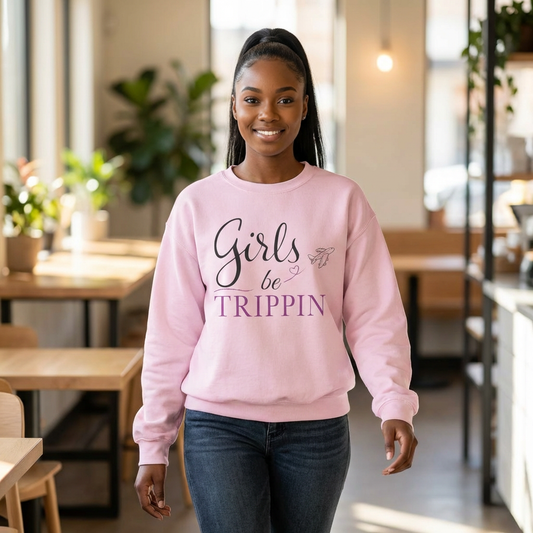 Girls Be Trippin’ Crewneck Sweatshirt