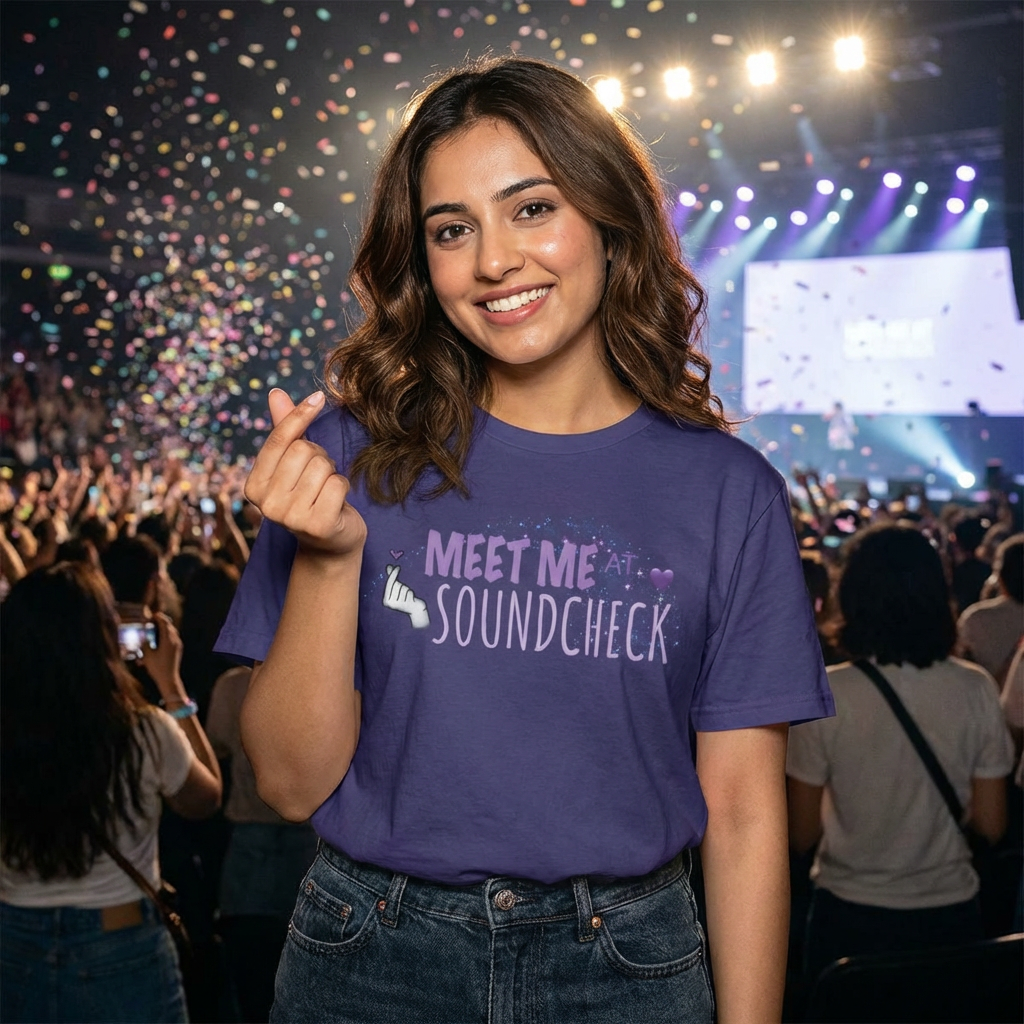 K-pop Inspired Meet Me at Soundcheck T-Shirt