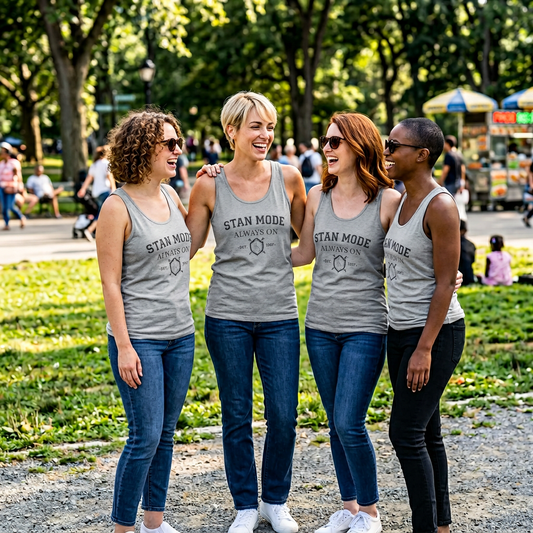 *PERSONALIZE IT* K-pop Inspired Stan Mode Always On Tank Top | Custom Birth or Debut Year Tank Top