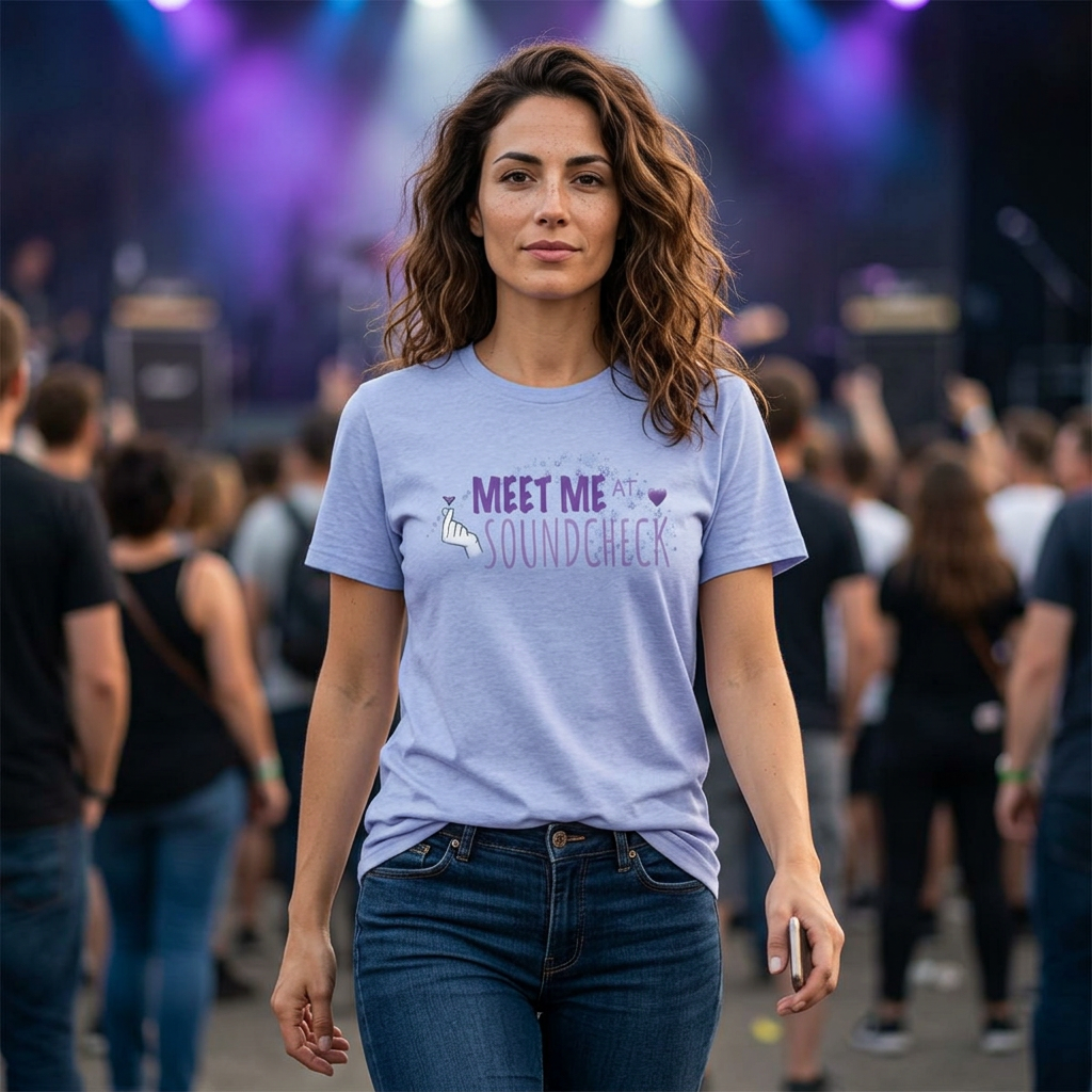 K-pop Inspired Meet Me at Soundcheck T-Shirt
