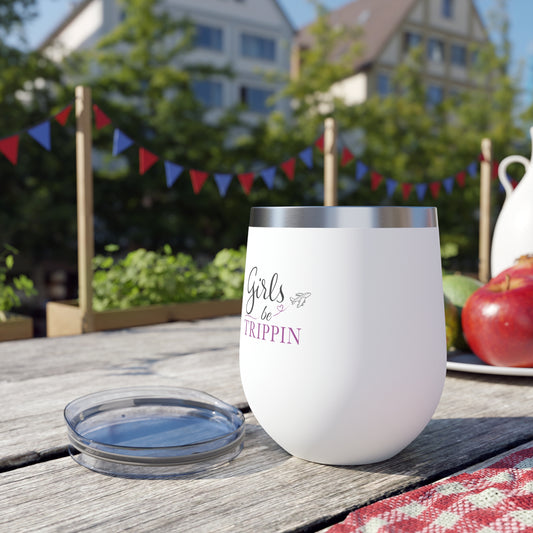 Girls Be Trippin Wine Tumbler | Cute Insulated Cup for Girls Trips