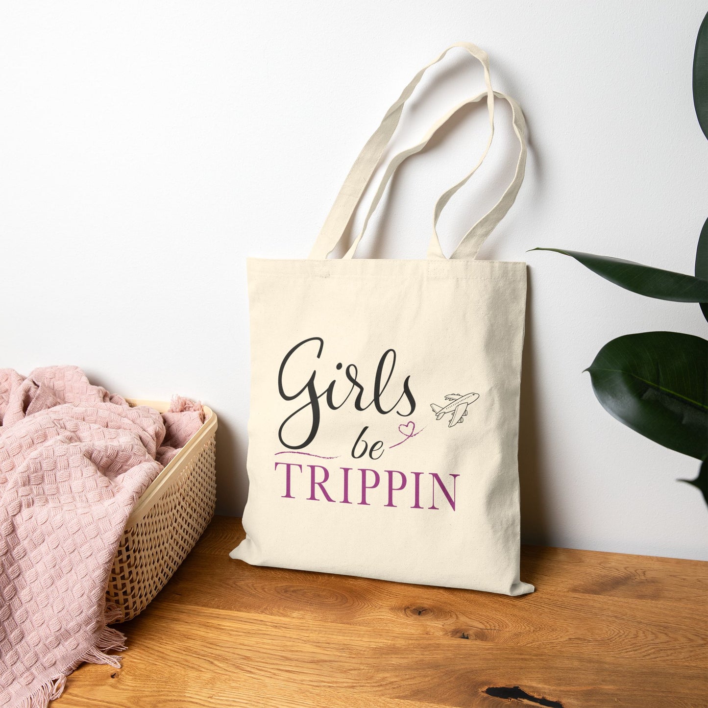 Girls Be Trippin Tote Bag | Cute Girls Trip Travel Tote