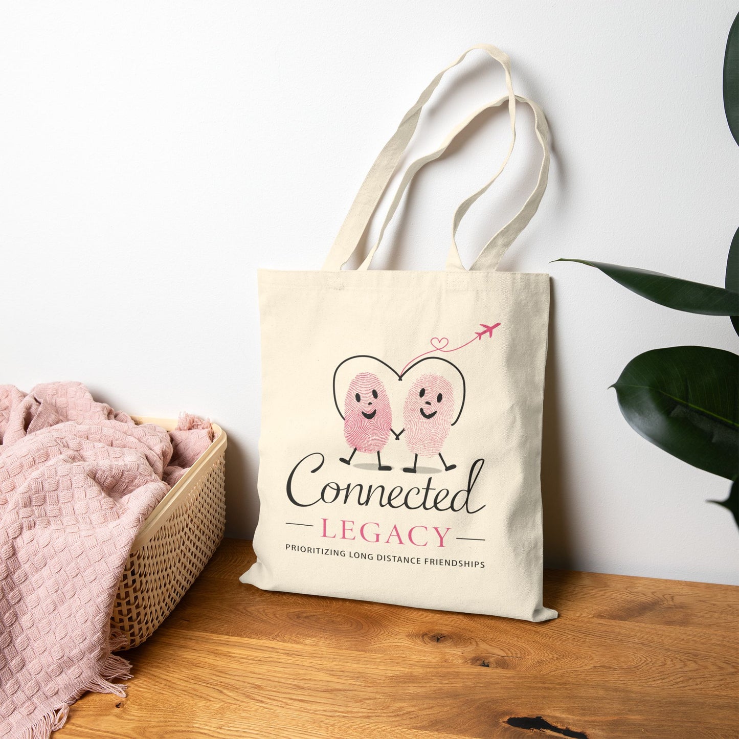 Connected Legacy Tote Bag | Canvas Travel Tote & Everyday Bag