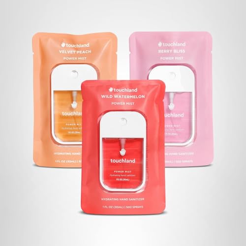 Hydrating Hand Sanitizer Spray, Set of 3 (Amazon Find - Touchland)