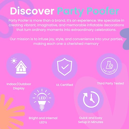 8ft Tall Bubbly Pink Blow-Up Large Inflatable Champagne Bottle