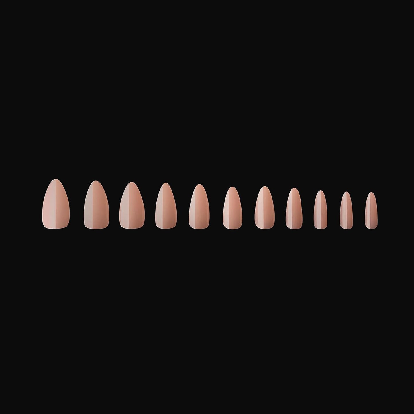 Apres Neutrals Gel-X Chloe Box Of Nail Tips, 11 Sizes -Natural Stiletto Short, 150pc