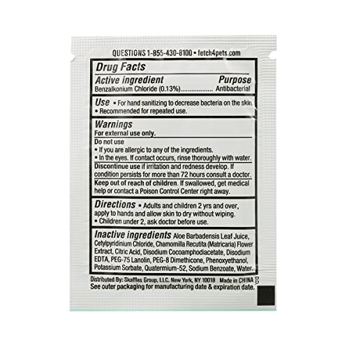 Cleanze Antibacterial Hand Sanitizing Individual Hand Wipe Packets, 50pc
