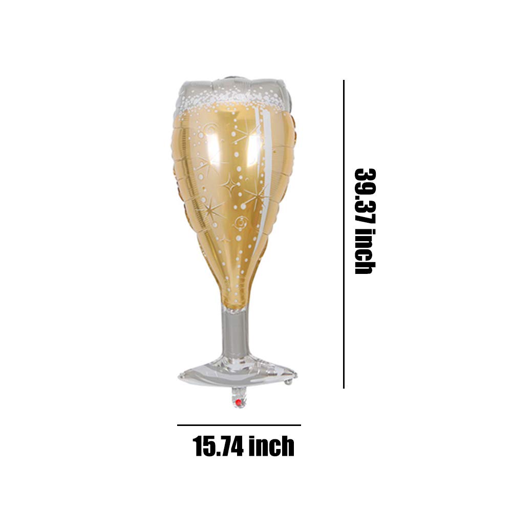 Champagne Glasses and Bottle Balloons-4PCS