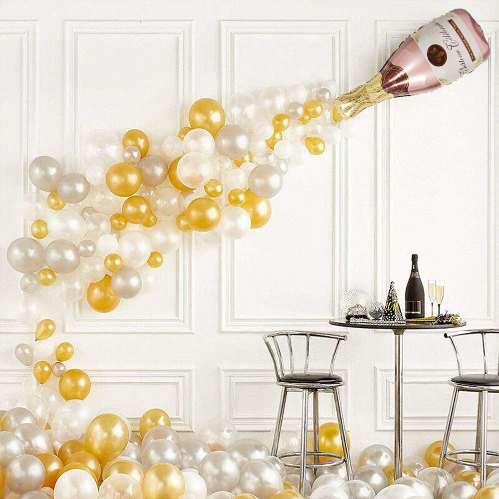 Champagne Glasses and Bottle Balloons-4PCS