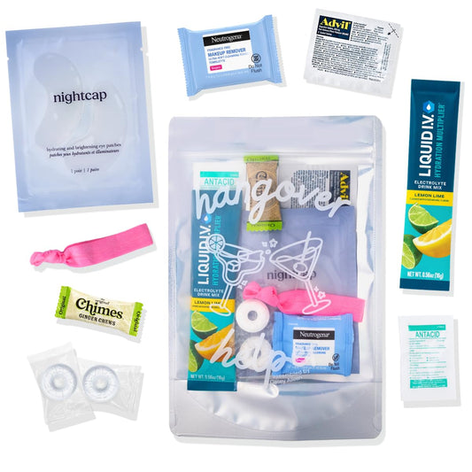Hangover Kit , Pre Filled Party Favors,5pack