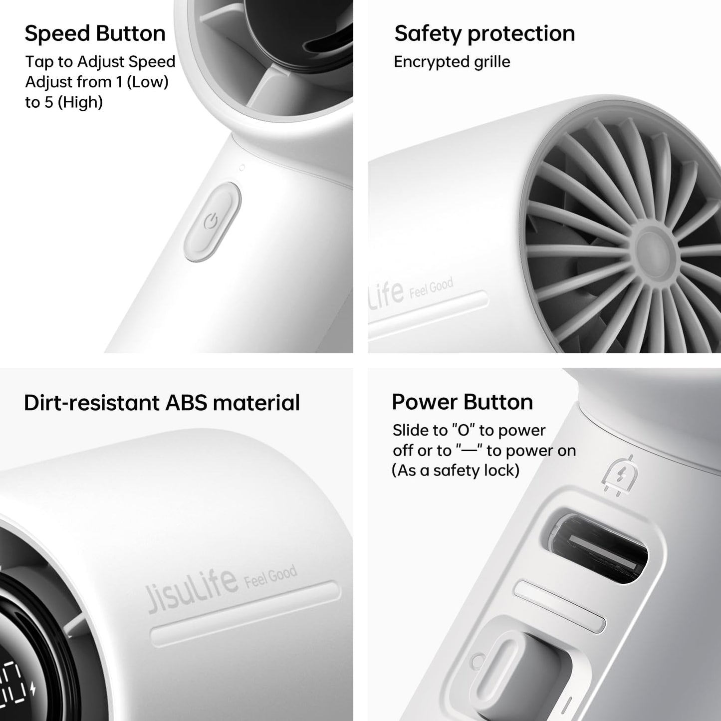 Mini Personal Fan for Travel (Amazon Find - Jisulife Handheld turbo fan)