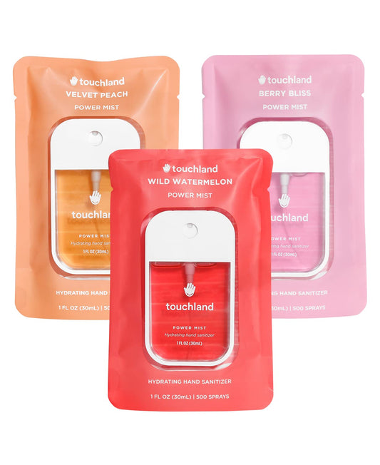 Hydrating Hand Sanitizer Spray, Set of 3 (Amazon Find - Touchland)