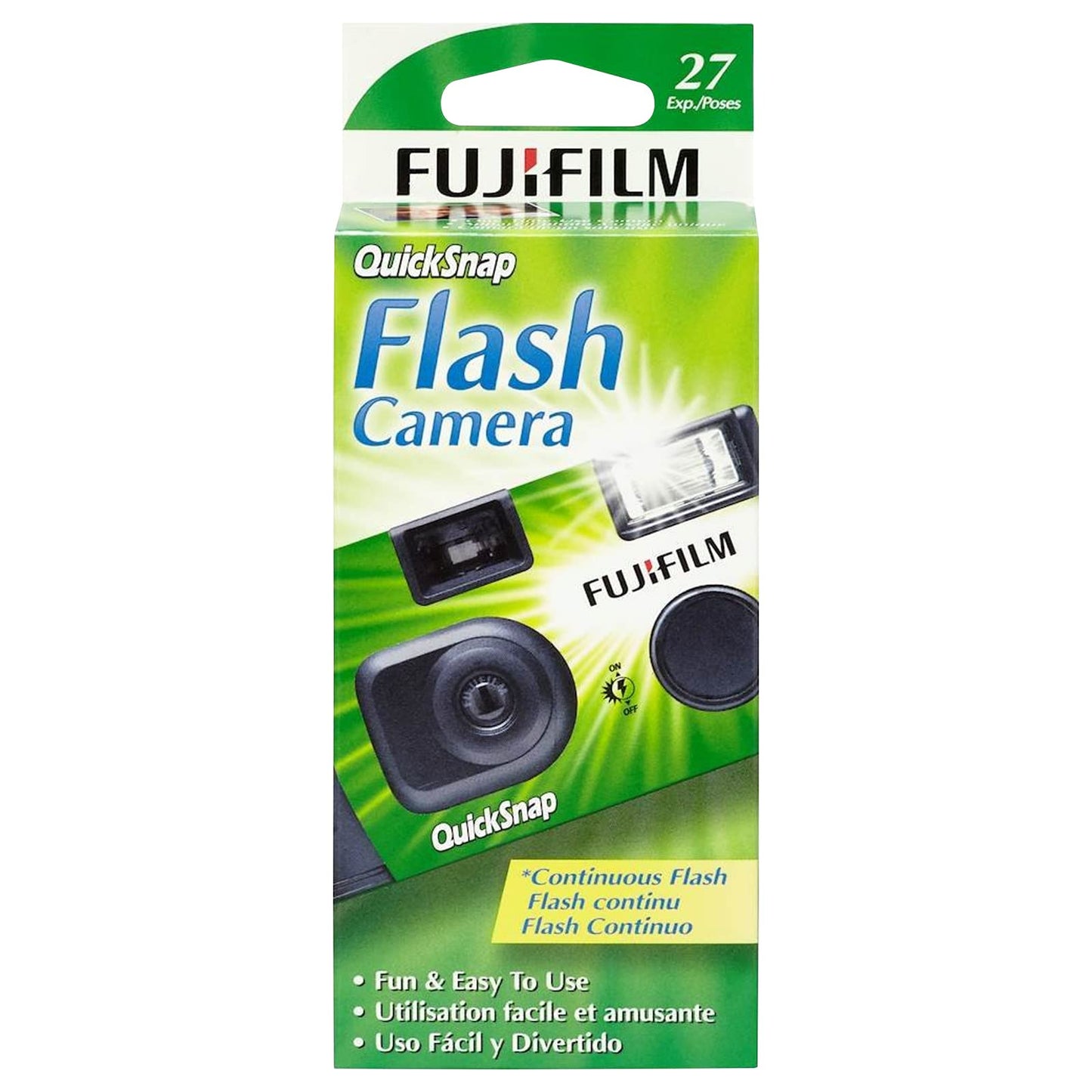 Fujifilm Disposable Camera with Flash, 27 Exposures, 10-Pack