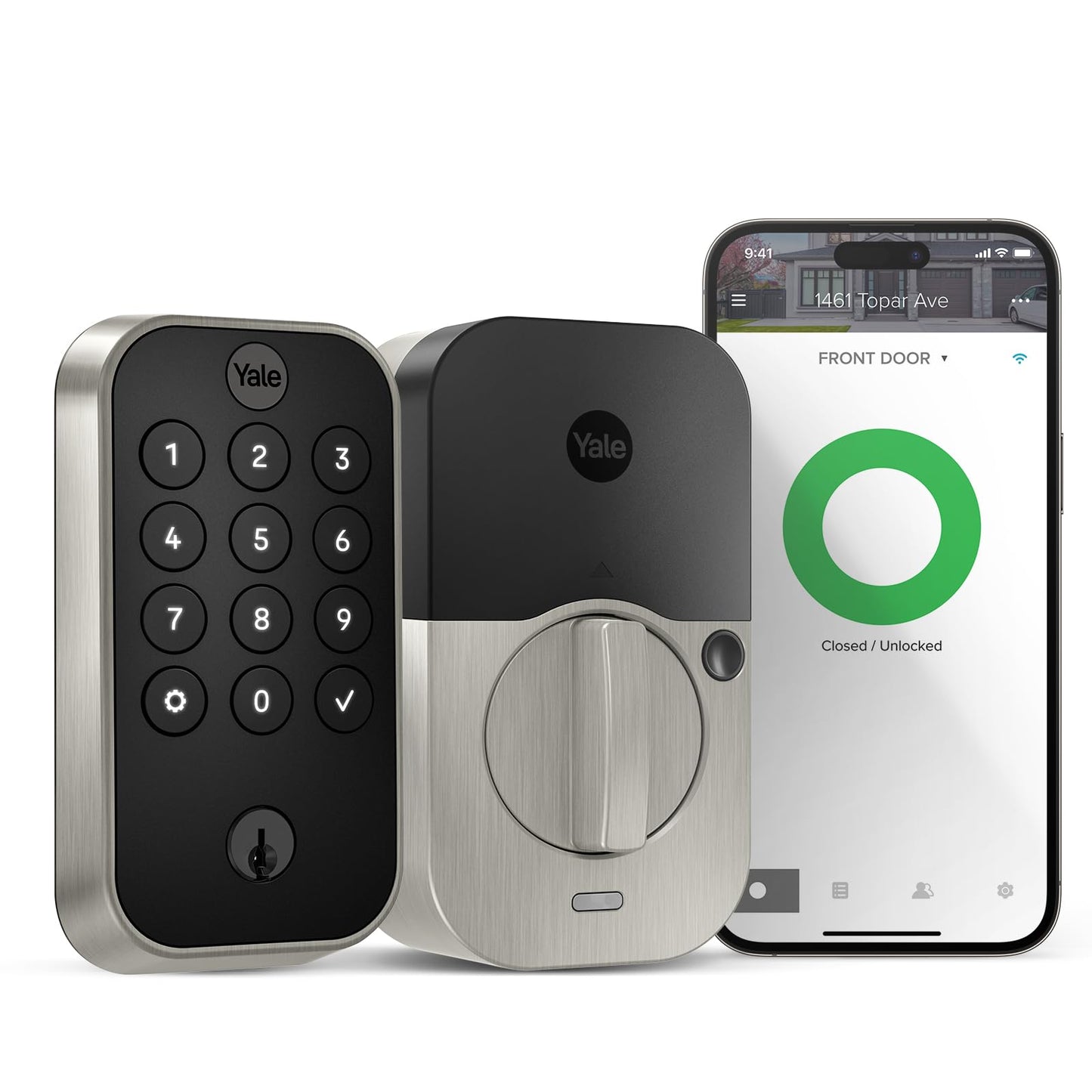 Yale Security Assure Lock 2 Deadbolt,  Smart Entry Door Lock with Wi-Fi