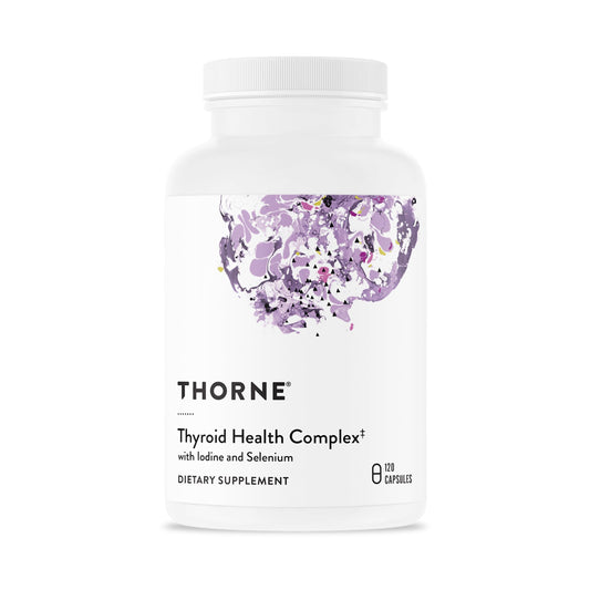 THORNE - Thyroid Health Complex (Formerly Thyrocsin) - Thyroid Cofactors for Thyroid Function Support* - Vitamins B12, C & E, Ashwagandha, Iodine, Zinc, Selenium, Copper & L-Tyrosine - 60 Servings