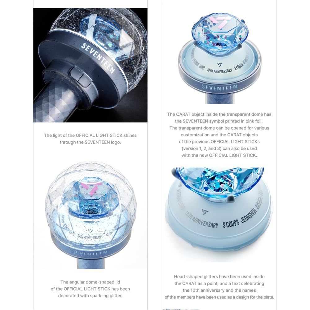 Seventeen Official Lightstick VER.3 10th Anniversary (Amazon Find - KPOP HAVEN)