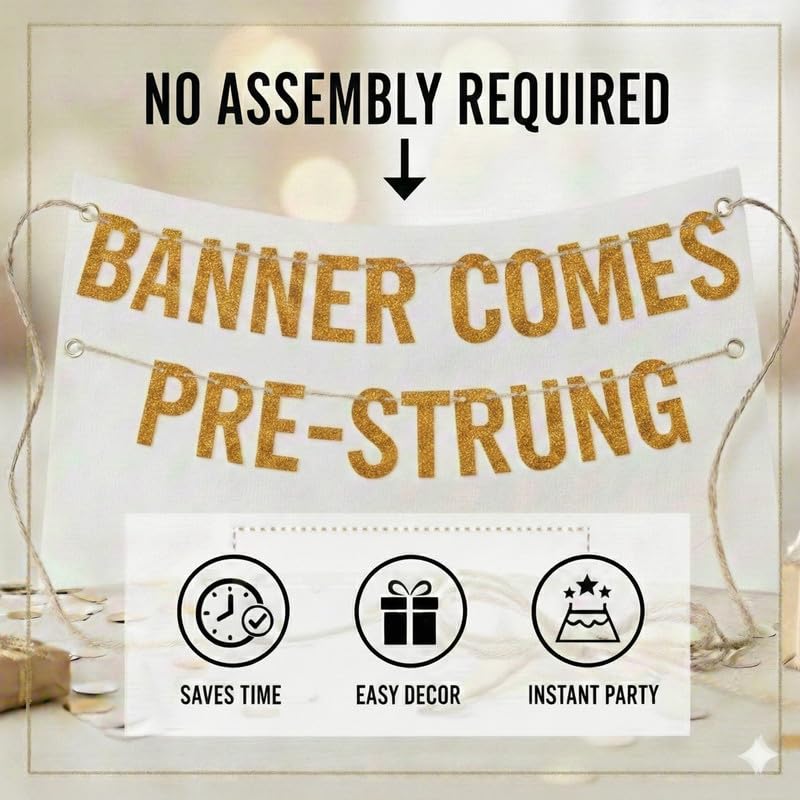 Mimosional Support Rose Gold Glitter Banner