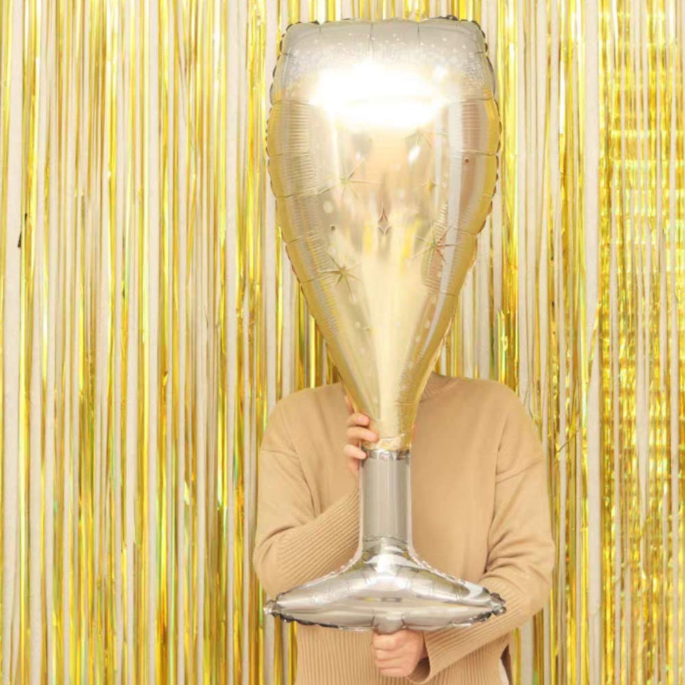 Champagne Glasses and Bottle Balloons-4PCS