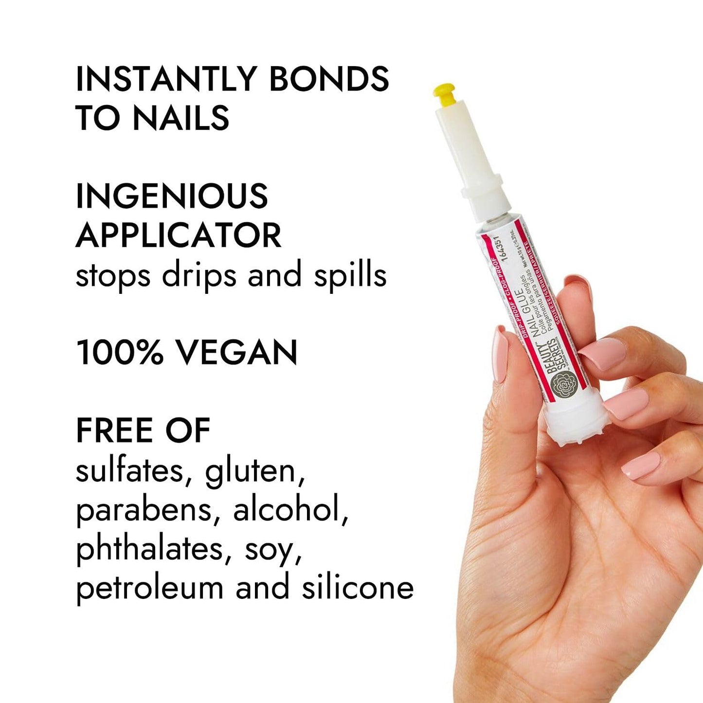 Beauty Secrets Drip & Clog Proof Nail Glue (1 Pack)
