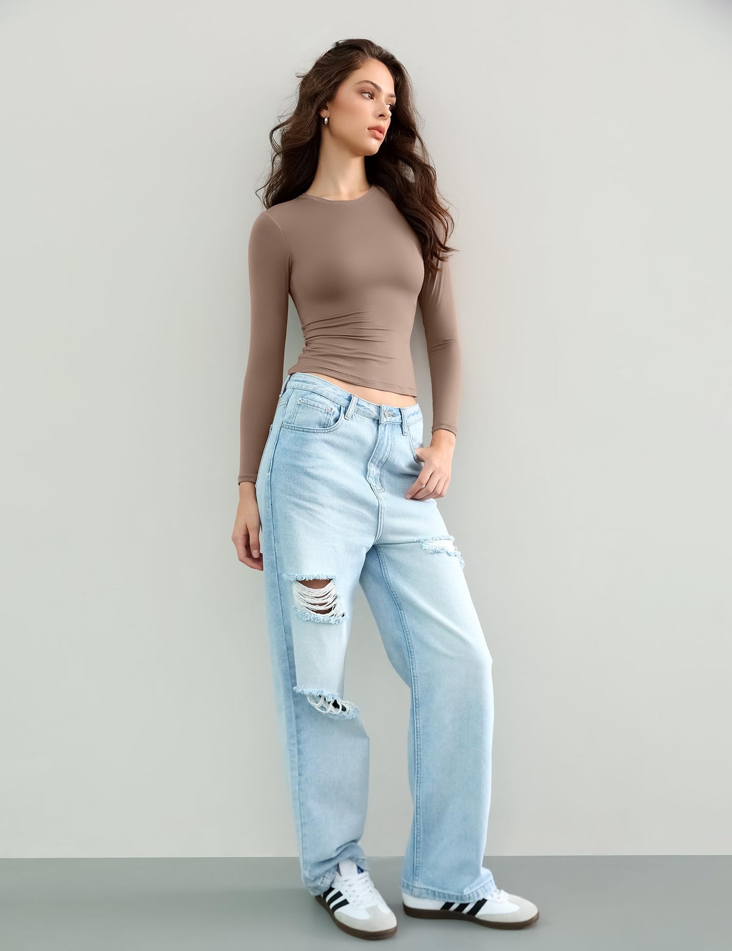 Long Sleeve Shirts ,Crew Neck Tight Slim Fit,