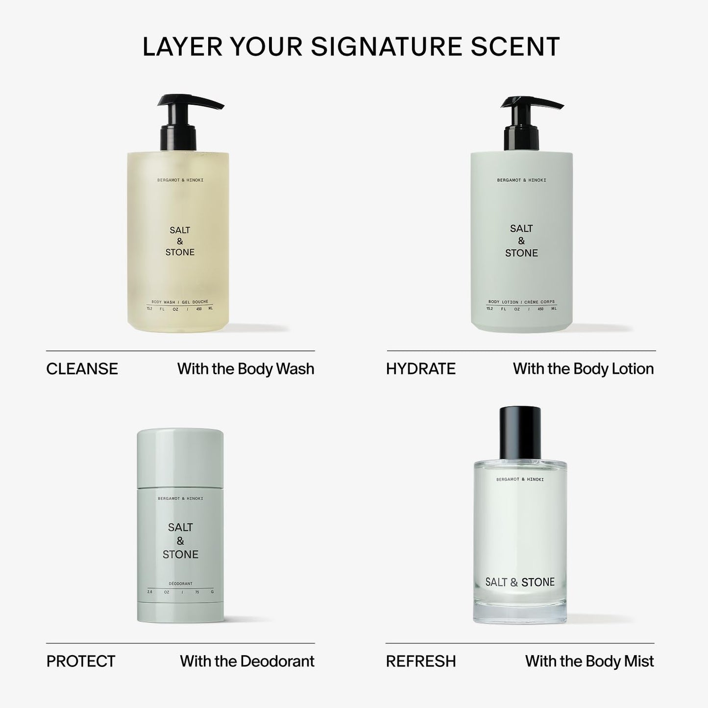 Mini Aluminum Free Deodorant Deodorant Discovery Set (Amazon Find - Salt & Stone)