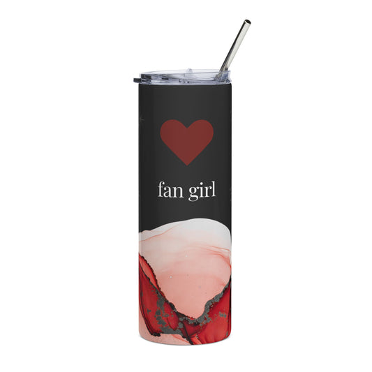 K-pop Fan Girl Stainless Steel Tumbler — 20oz Red Heart Travel Cup