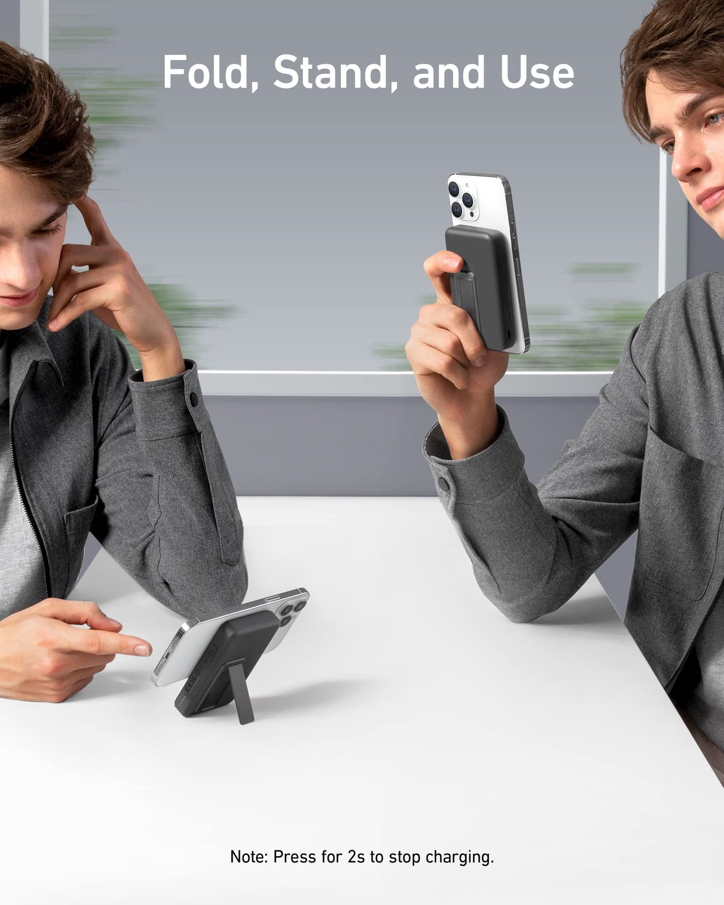 Magnetic Battery Foldable Wireless Portable Charger (Amazon Find - Anker)