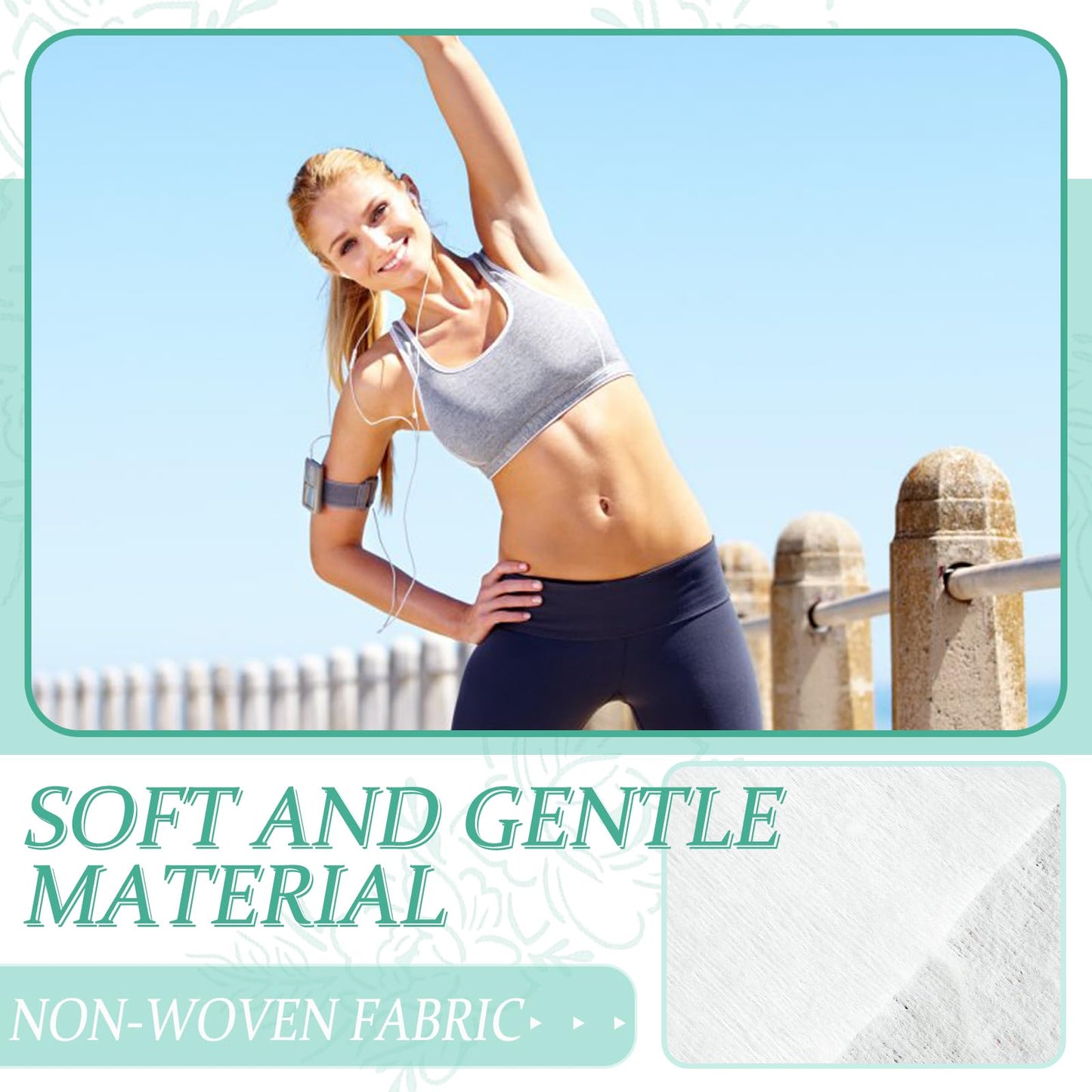 Travel Deodorant Individually Wrap Wipes- 50pc