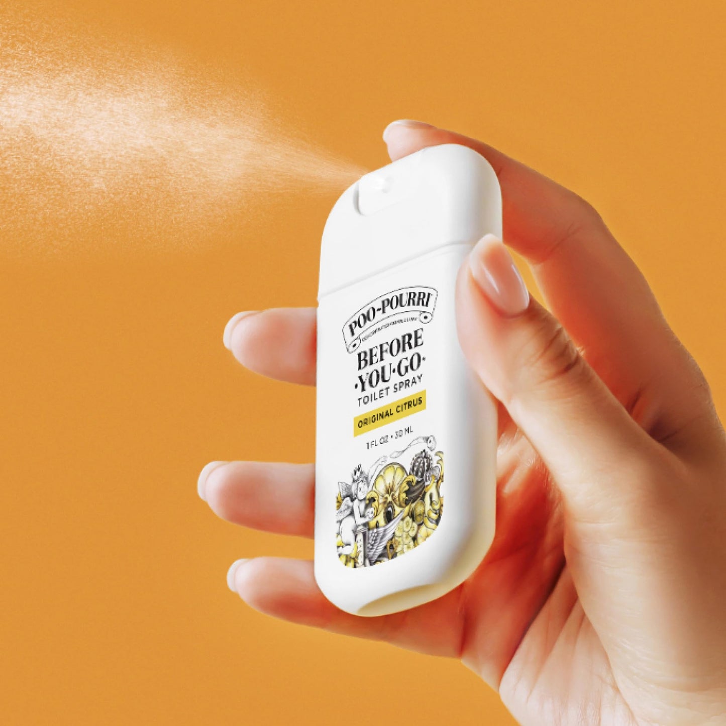 Poo-Pourri Before-You-Go Pocket Toilet Spray, Travel Essentials, 1 Fl Oz, Spring Variety 3 Pack