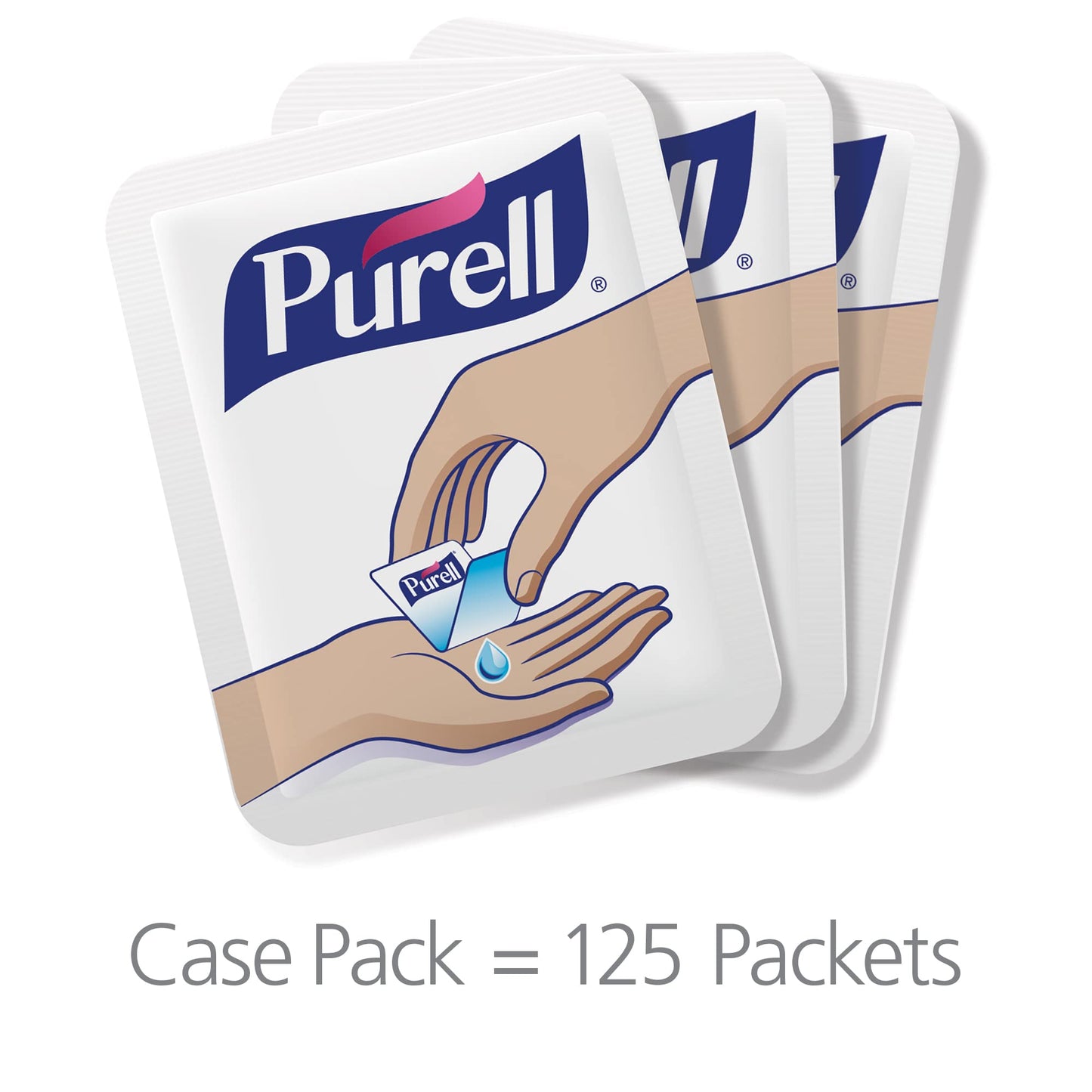 PURELL SINGLES Advanced Hand Sanitizer Gel, Fragrance Free,Single-Use Travel-Size Packets-125 Count