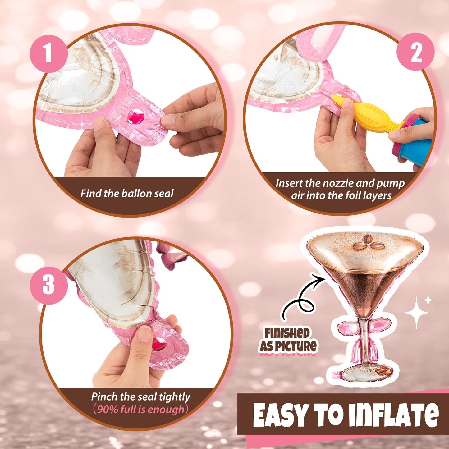 Espresso Martini Balloon Set-12 Pcs