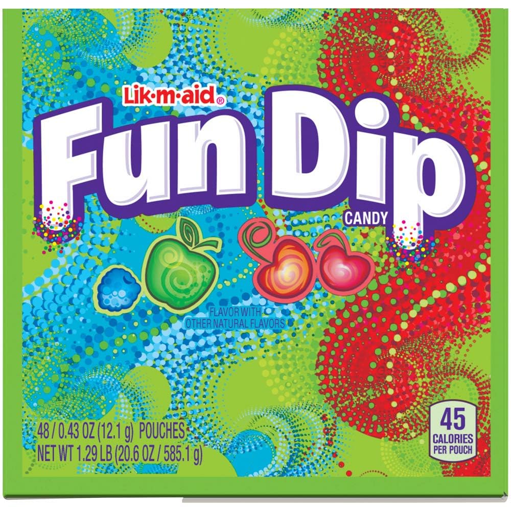 Wonka Fun Dip, Assorted Flavor Party Pack, 48 Count