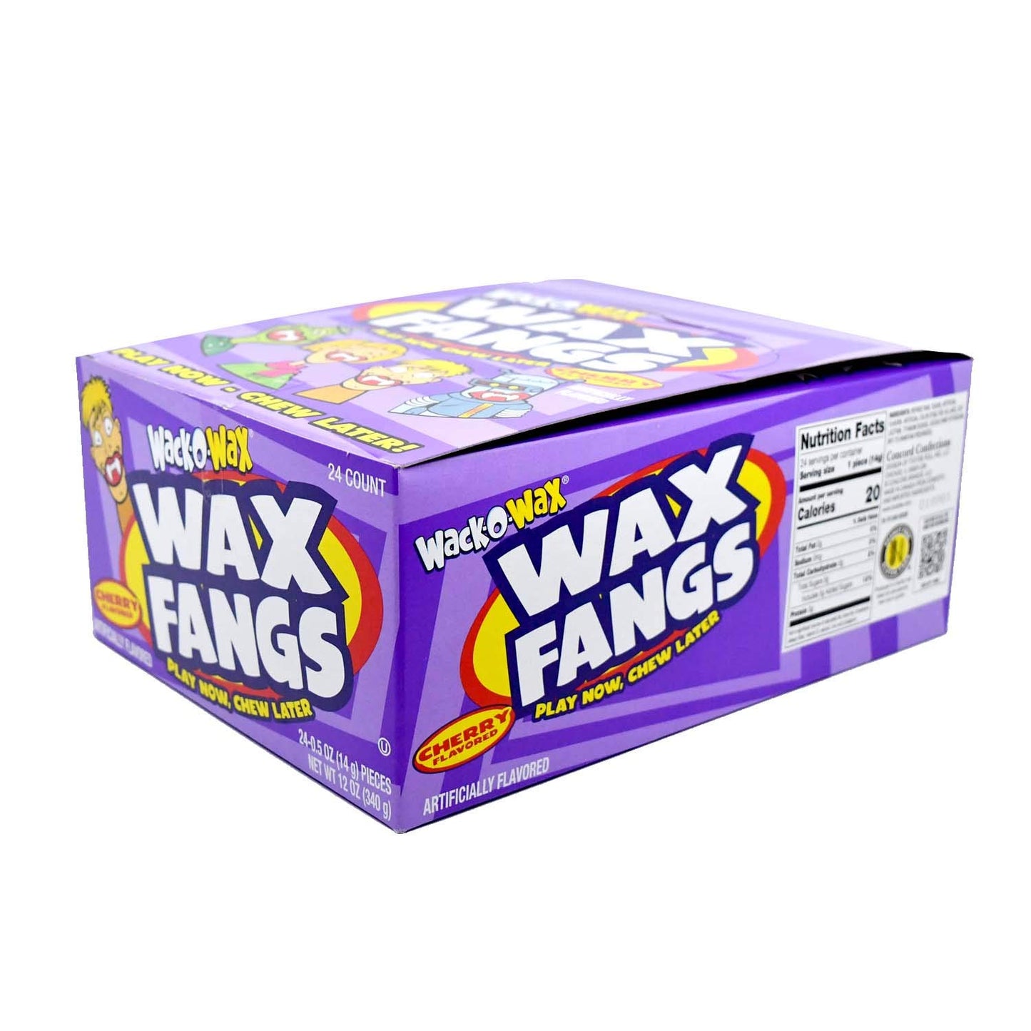 Wack-O-Wax Fangs – Cherry, 24 Count Box