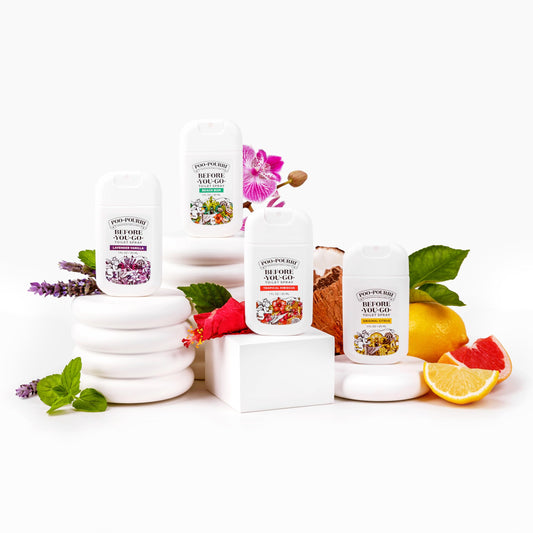 Poo-Pourri Before-You-Go Pocket Toilet Spray, Travel Essentials, 1 Fl Oz, Spring Variety 3 Pack